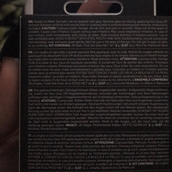 🆕💅🏻💋Kiss Nails X Marilyn Manroe LIMITED EDITION SET!M Length!❤️🖤💋💅🏻 - Picture 7 of 11